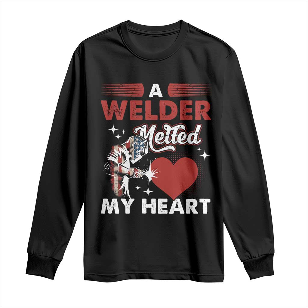 Funny Welding Welder Wife Girlfriend Long Sleeve Shirt TS14 Black Print Your Wear