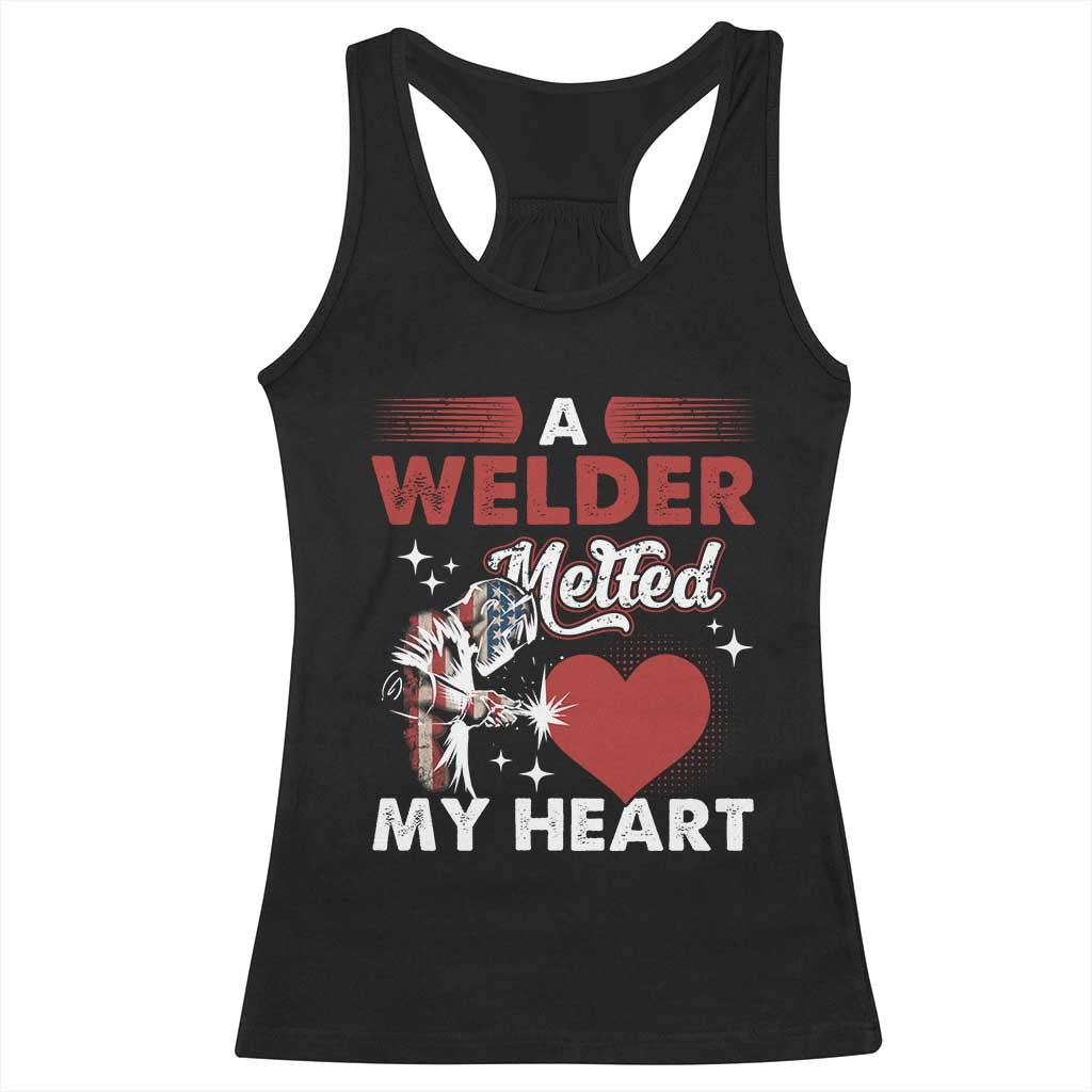 Funny Welding Welder Wife Girlfriend Racerback Tank Top TS14 Black Print Your Wear