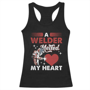 Funny Welding Welder Wife Girlfriend Racerback Tank Top TS14 Black Print Your Wear