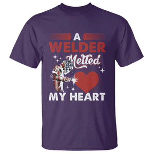 Funny Welding Welder Wife Girlfriend T Shirt TS14 Purple Print Your Wear