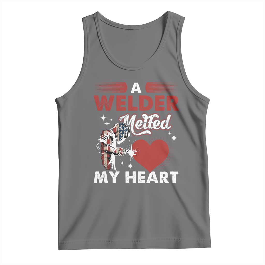Funny Welding Welder Wife Girlfriend Tank Top TS14 Black Heather Print Your Wear