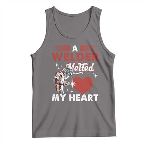 Funny Welding Welder Wife Girlfriend Tank Top TS14 Deep Heather Print Your Wear