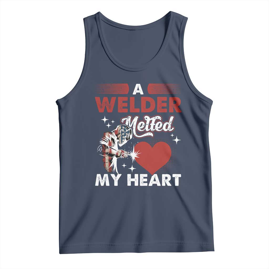 Funny Welding Welder Wife Girlfriend Tank Top TS14 Navy Print Your Wear