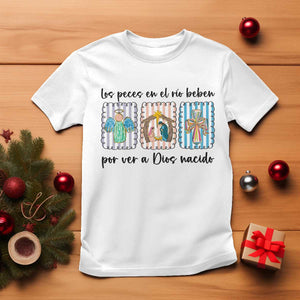 Nativity Scene Christian Christmas T Shirt Feliz Navidad TS14 White Print Your Wear