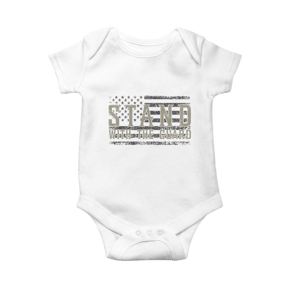 Stand With The Guard Baby Onesie DC Guardsmen TS14 White Print Your Wear