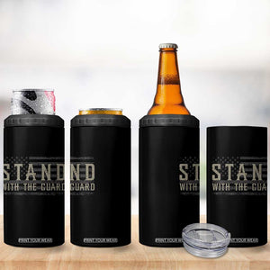 Stand With The Guard 4 in 1 Can Cooler Tumbler DC Guardsmen TS14 Print Your Wear
