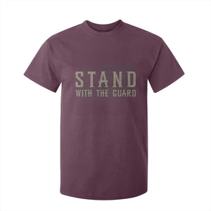 Stand With The Guard T Shirt For Kid DC Guardsmen TS14 Maroon Print Your Wear