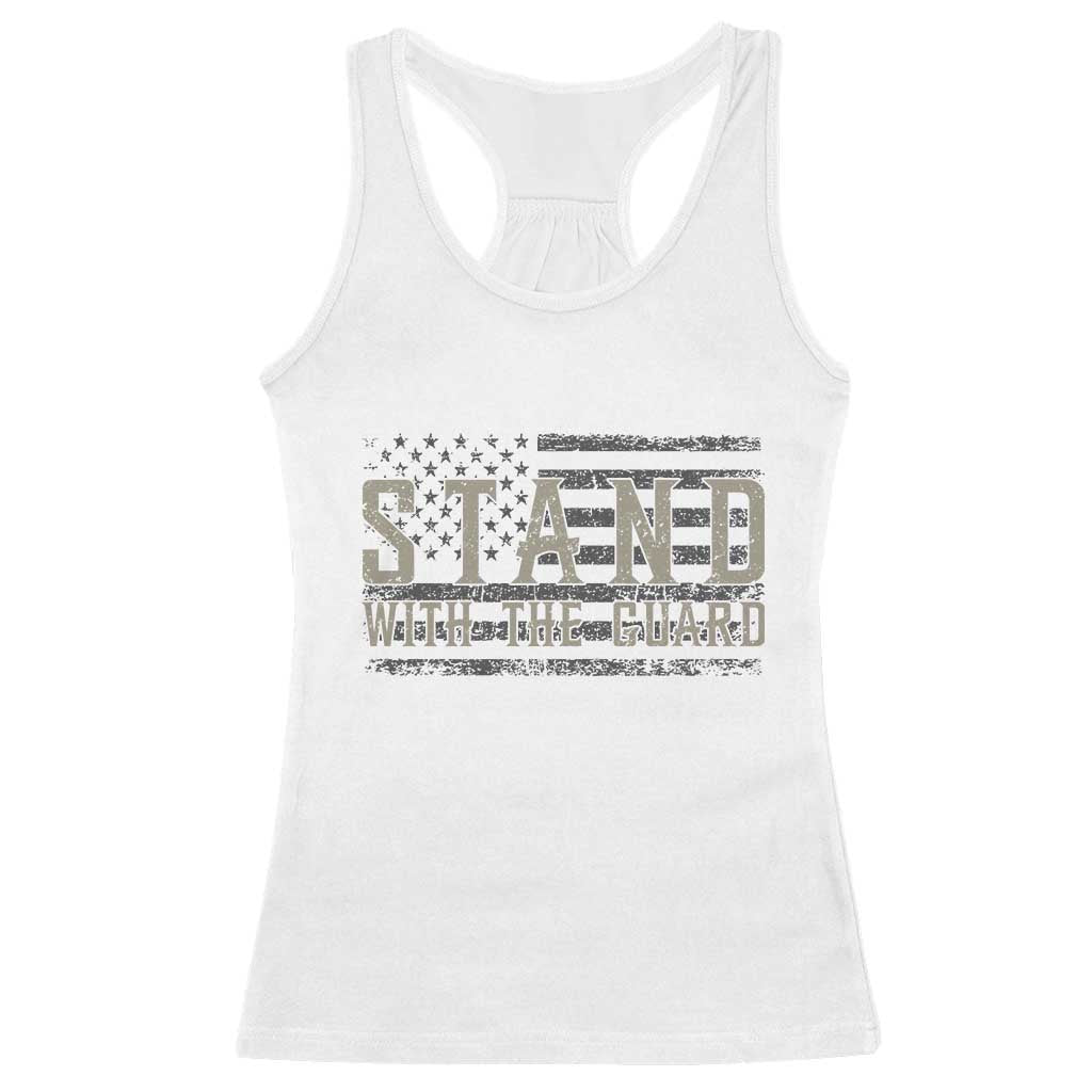 Stand With The Guard Racerback Tank Top DC Guardsmen TS14 White Print Your Wear
