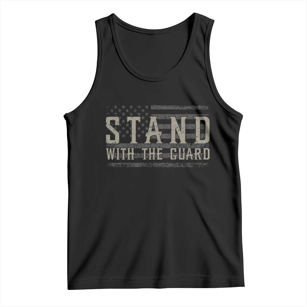 Stand With The Guard Tank Top DC Guardsmen TS14 Black Print Your Wear