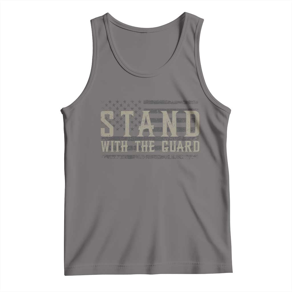 Stand With The Guard Tank Top DC Guardsmen TS14 Deep Heather Print Your Wear