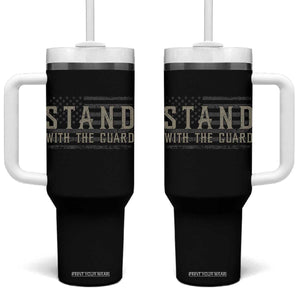 Stand With The Guard Tumbler With Handle DC Guardsmen TS14 One Size: 40 oz Black Print Your Wear