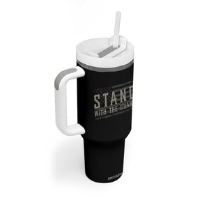 Stand With The Guard Tumbler With Handle DC Guardsmen TS14 Print Your Wear