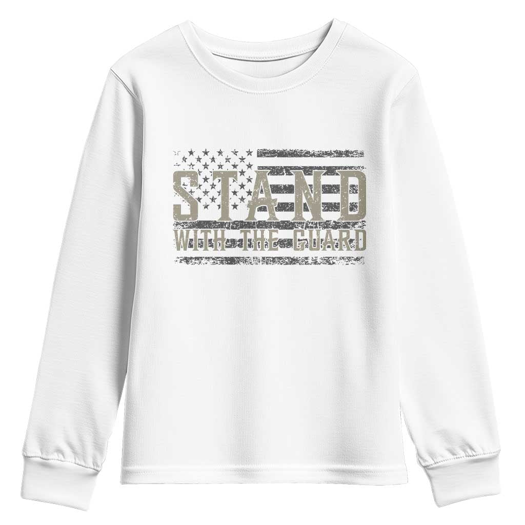 Stand With The Guard Youth Sweatshirt DC Guardsmen TS14 White Print Your Wear