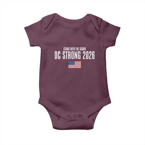 Stand With The Guard Baby Onesie DC Guardsmen 2026 TS14 Maroon Print Your Wear