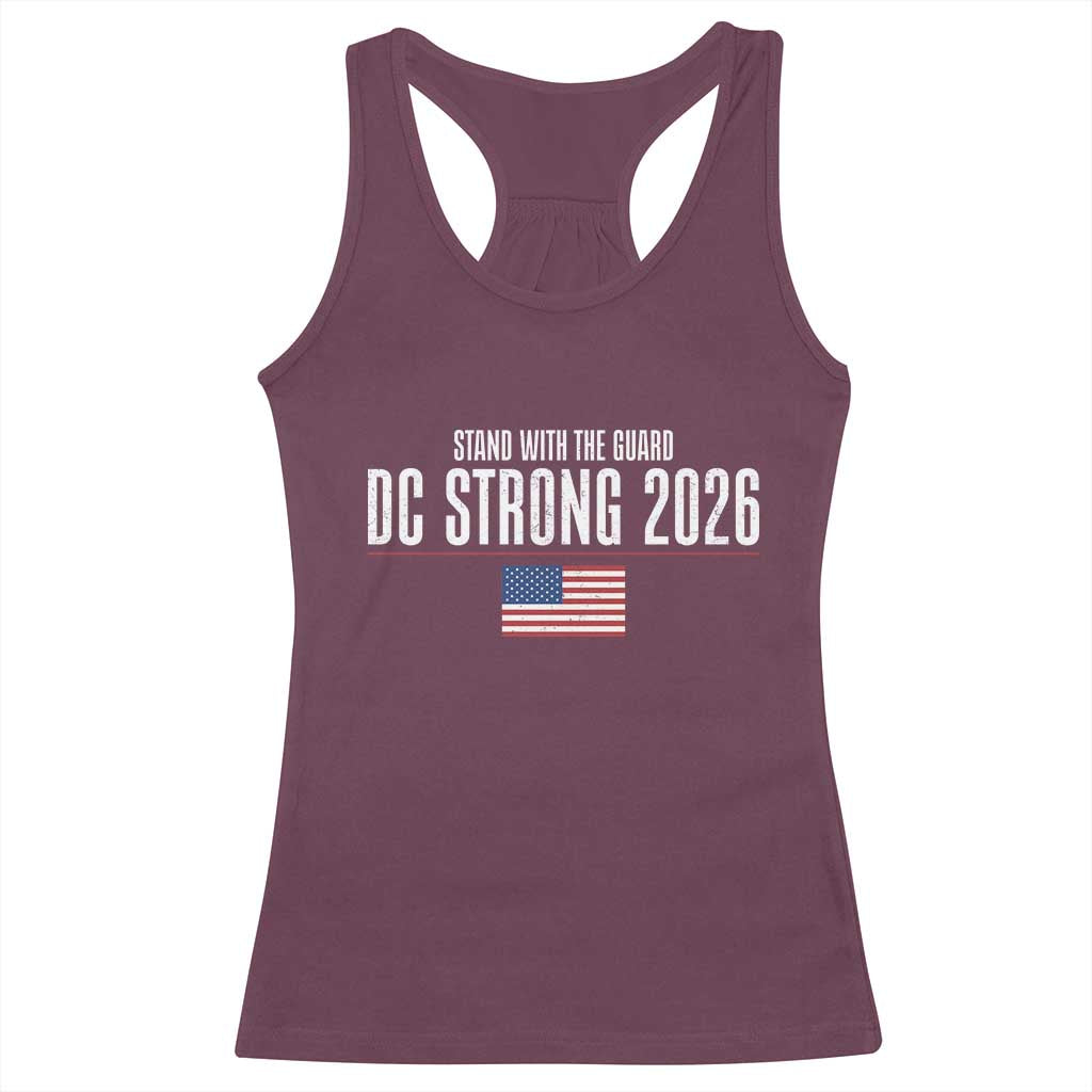 Stand With The Guard Racerback Tank Top DC Guardsmen 2026 TS14 Maroon Print Your Wear