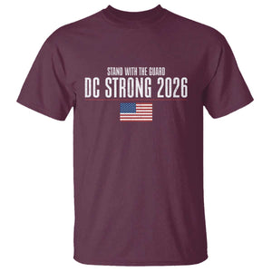 Stand With The Guard T Shirt DC Guardsmen 2026 TS14 Maroon Print Your Wear