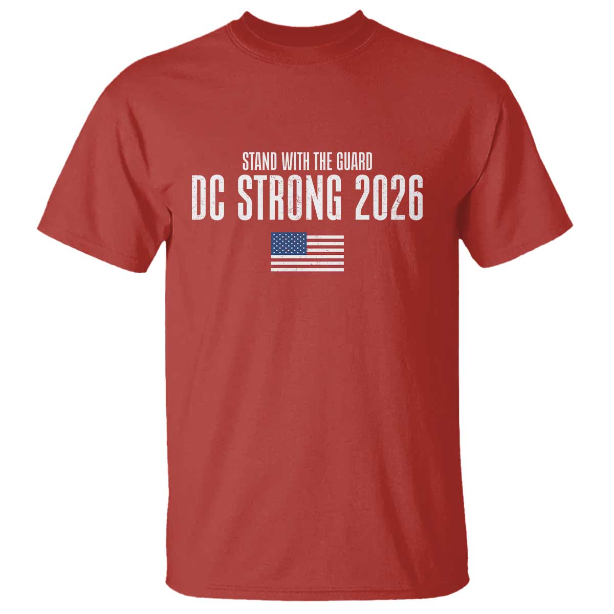 Stand With The Guard T Shirt DC Guardsmen 2026 TS14 Red Print Your Wear