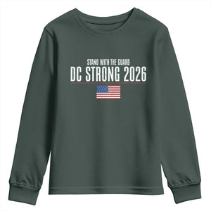 Stand With The Guard Youth Sweatshirt DC Guardsmen 2026 TS14 Dark Forest Green Print Your Wear