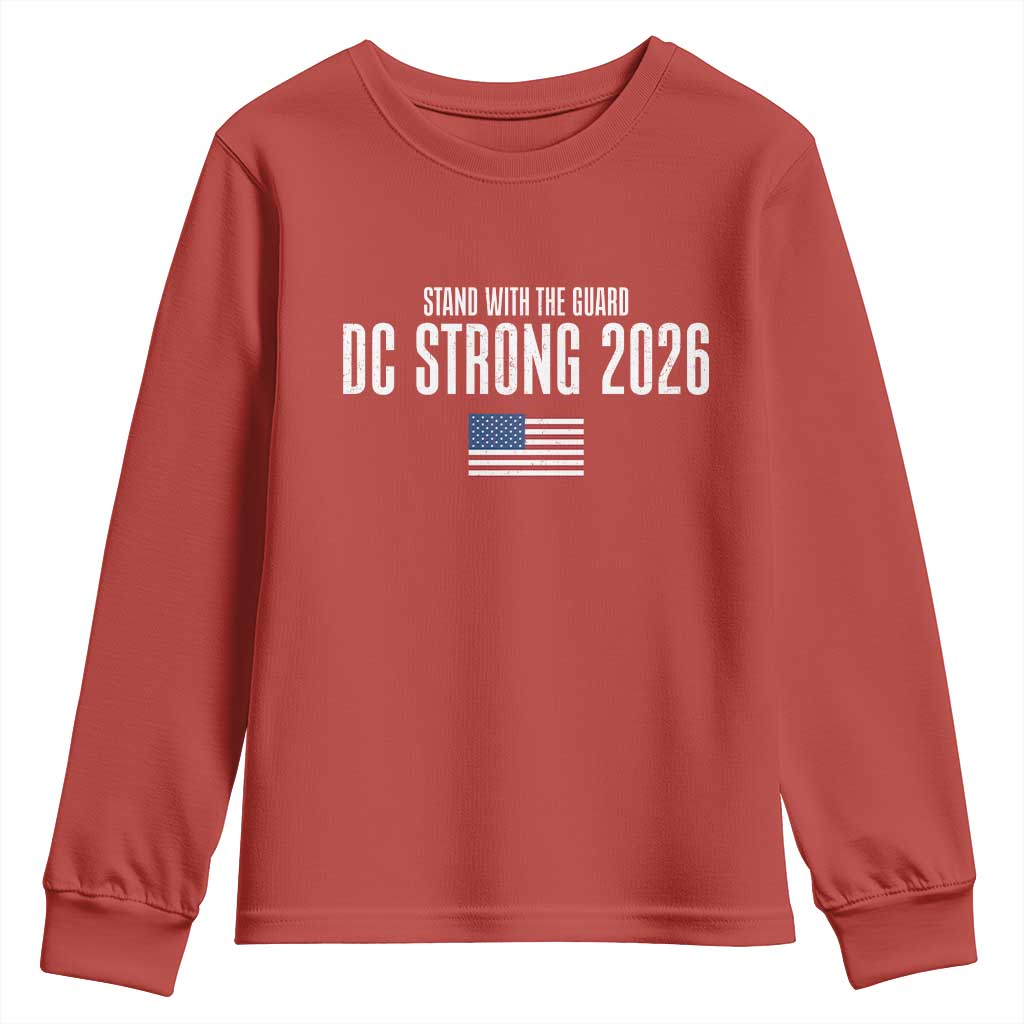 Stand With The Guard Youth Sweatshirt DC Guardsmen 2026 TS14 Red Print Your Wear