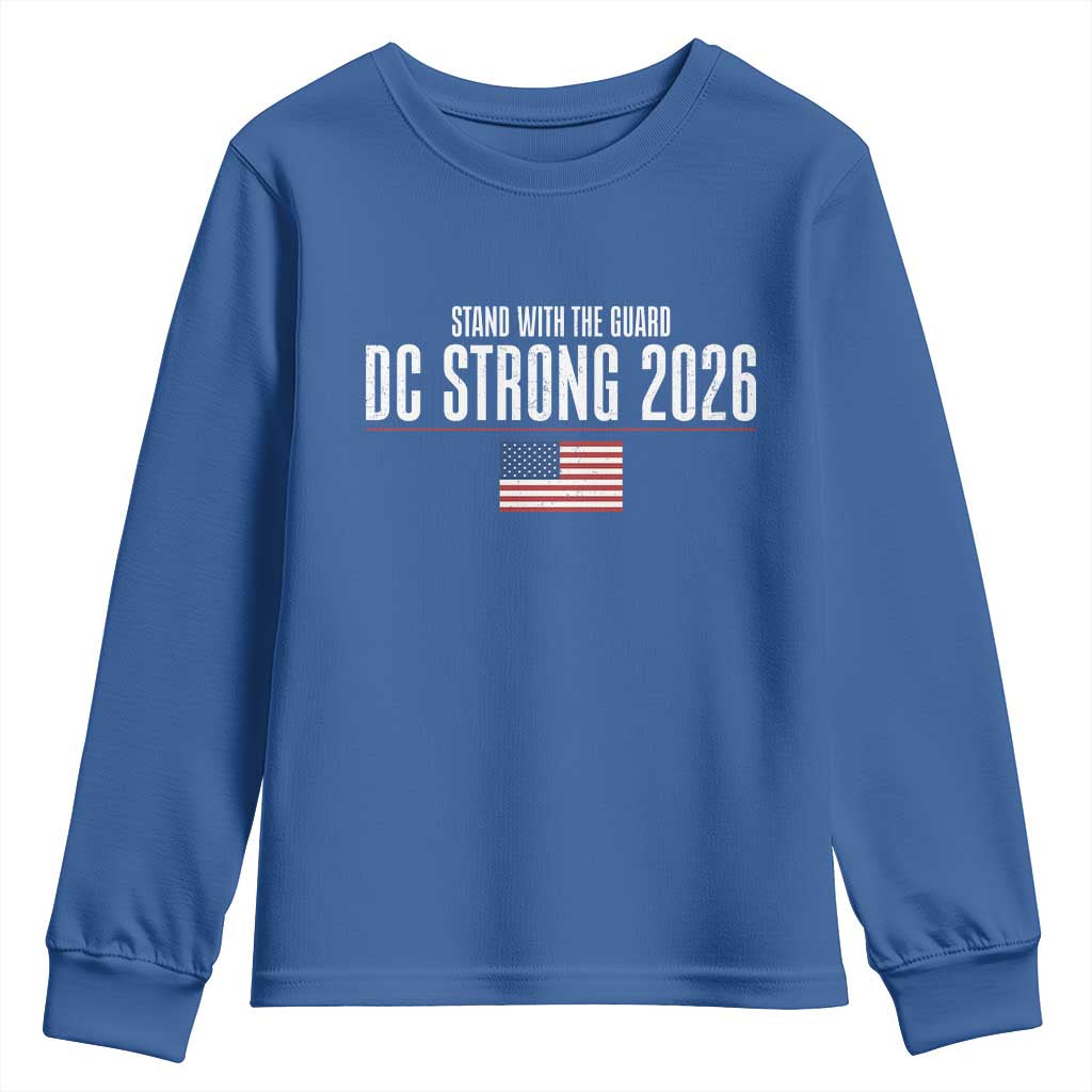 Stand With The Guard Youth Sweatshirt DC Guardsmen 2026 TS14 Royal Blue Print Your Wear