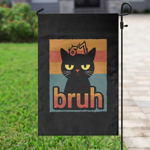 67 Six Seven Bruh Cat Meme Garden Flag Cute Black Cat Funny Saying TS14 Print Your Wear