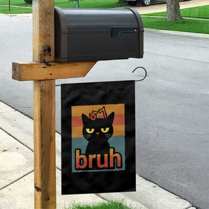 67 Six Seven Bruh Cat Meme Garden Flag Cute Black Cat Funny Saying TS14 Print Your Wear