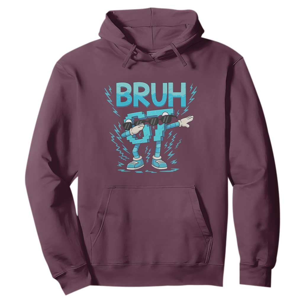 67 Bruh Meme Hoodie Funny Six Seven Italian Brainrot TS14 Maroon Print Your Wear