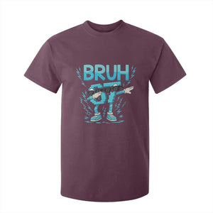 67 Bruh Meme T Shirt For Kid Funny Six Seven Italian Brainrot TS14 Maroon Print Your Wear