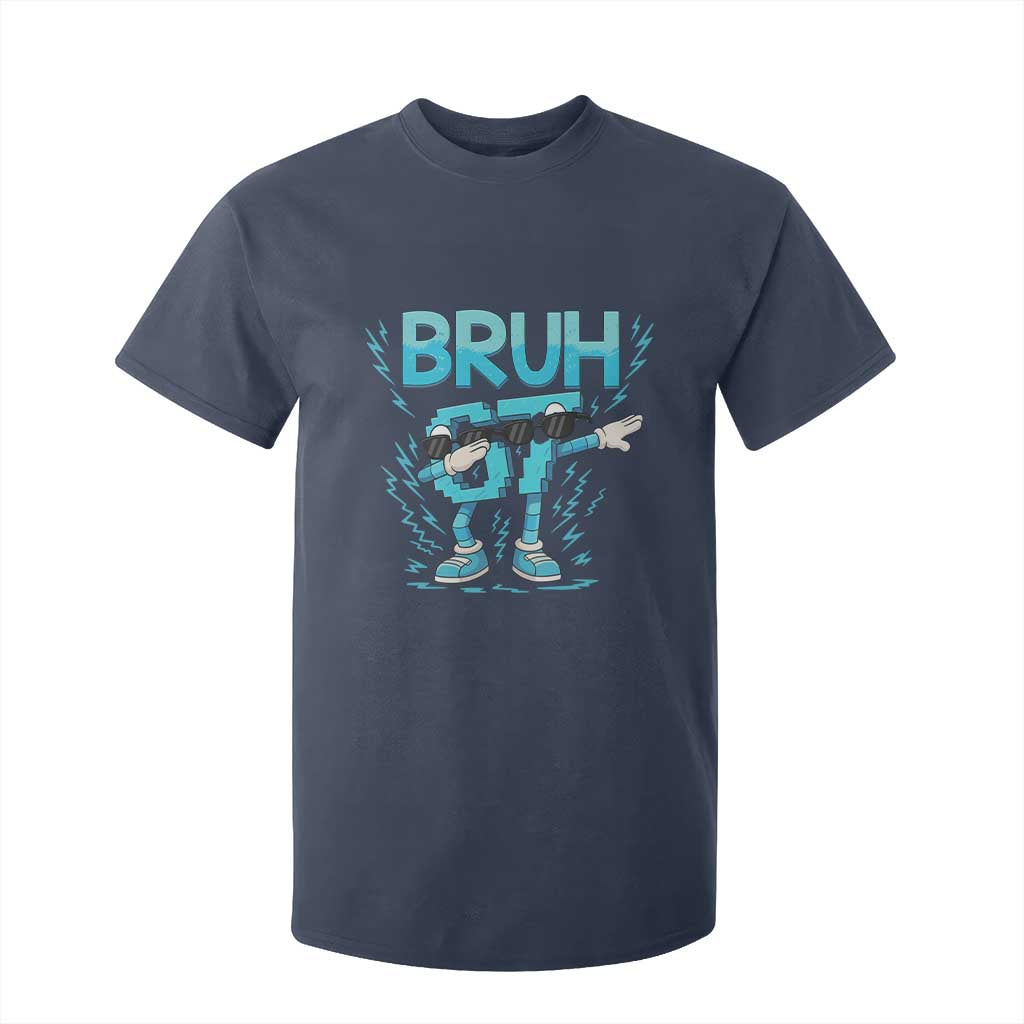 67 Bruh Meme T Shirt For Kid Funny Six Seven Italian Brainrot TS14 Navy Print Your Wear