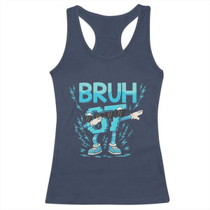 67 Bruh Meme Racerback Tank Top Funny Six Seven Italian Brainrot TS14 Navy Print Your Wear