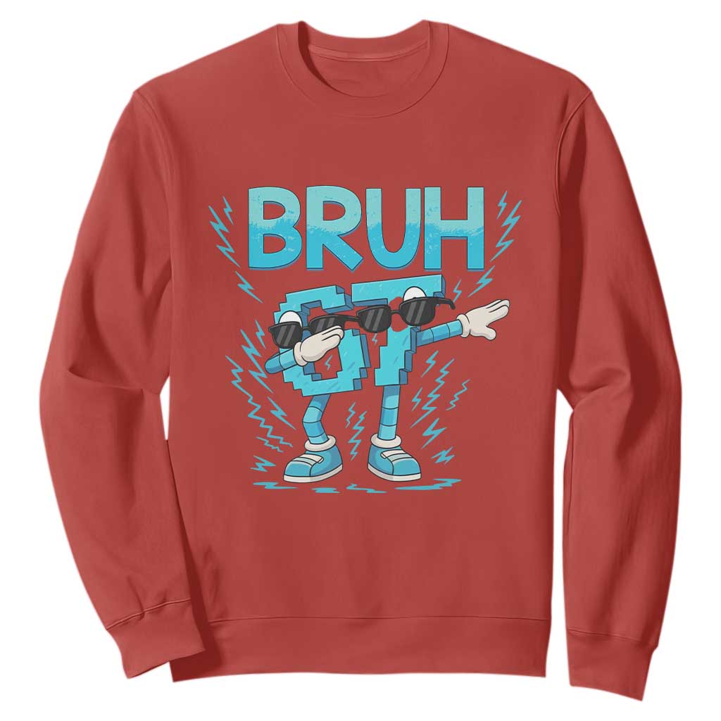 67 Bruh Meme Sweatshirt Funny Six Seven Italian Brainrot TS14 Red Print Your Wear