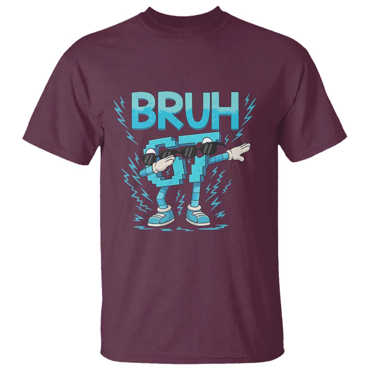 67 Bruh Meme T Shirt Funny Six Seven Italian Brainrot TS14 Maroon Print Your Wear