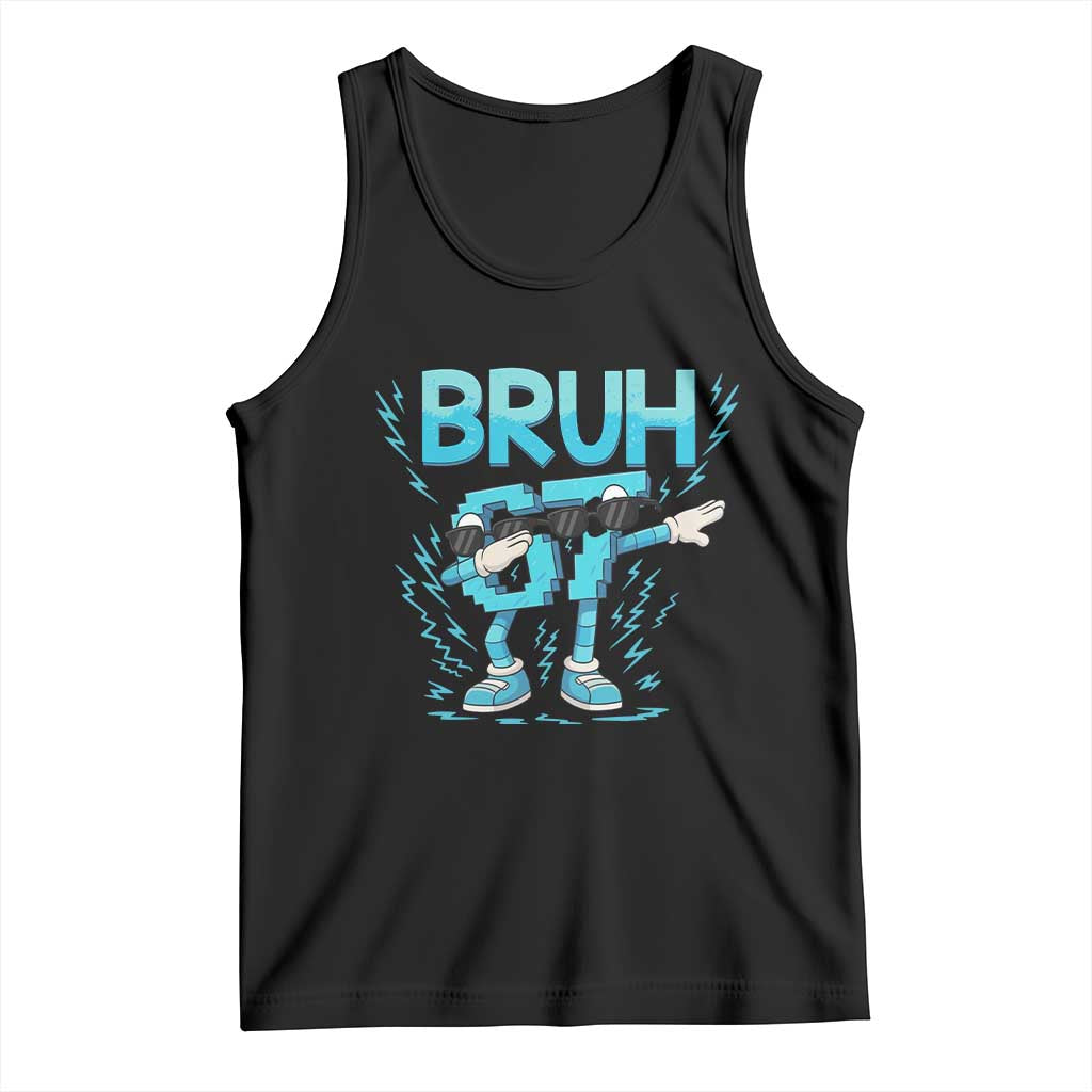 67 Bruh Meme Tank Top Funny Six Seven Italian Brainrot TS14 Black Print Your Wear