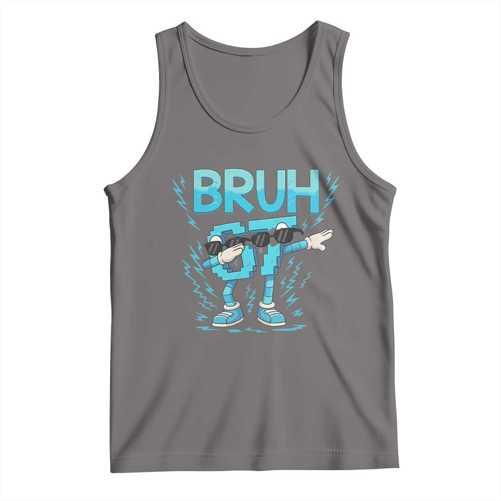 67 Bruh Meme Tank Top Funny Six Seven Italian Brainrot TS14 Deep Heather Print Your Wear