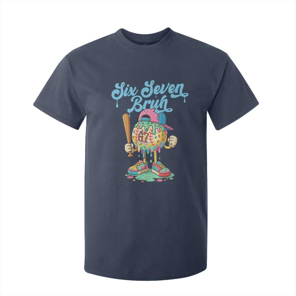 67 Bruh Meme T Shirt For Kid Ice Cream Drip Baseball Sport TS14 Navy Print Your Wear