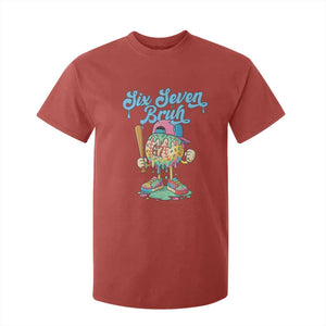 67 Bruh Meme T Shirt For Kid Ice Cream Drip Baseball Sport TS14 Red Print Your Wear