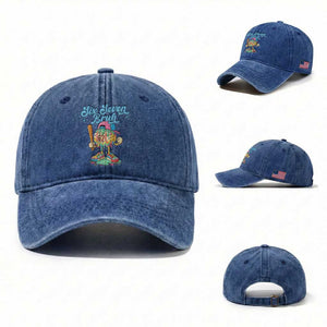 67 Bruh Meme Washed Cotton Baseball Cap Ice Cream Drip Baseball Sport TS14 Washed Cap Universal Fit Royal Blue Print Your Wear