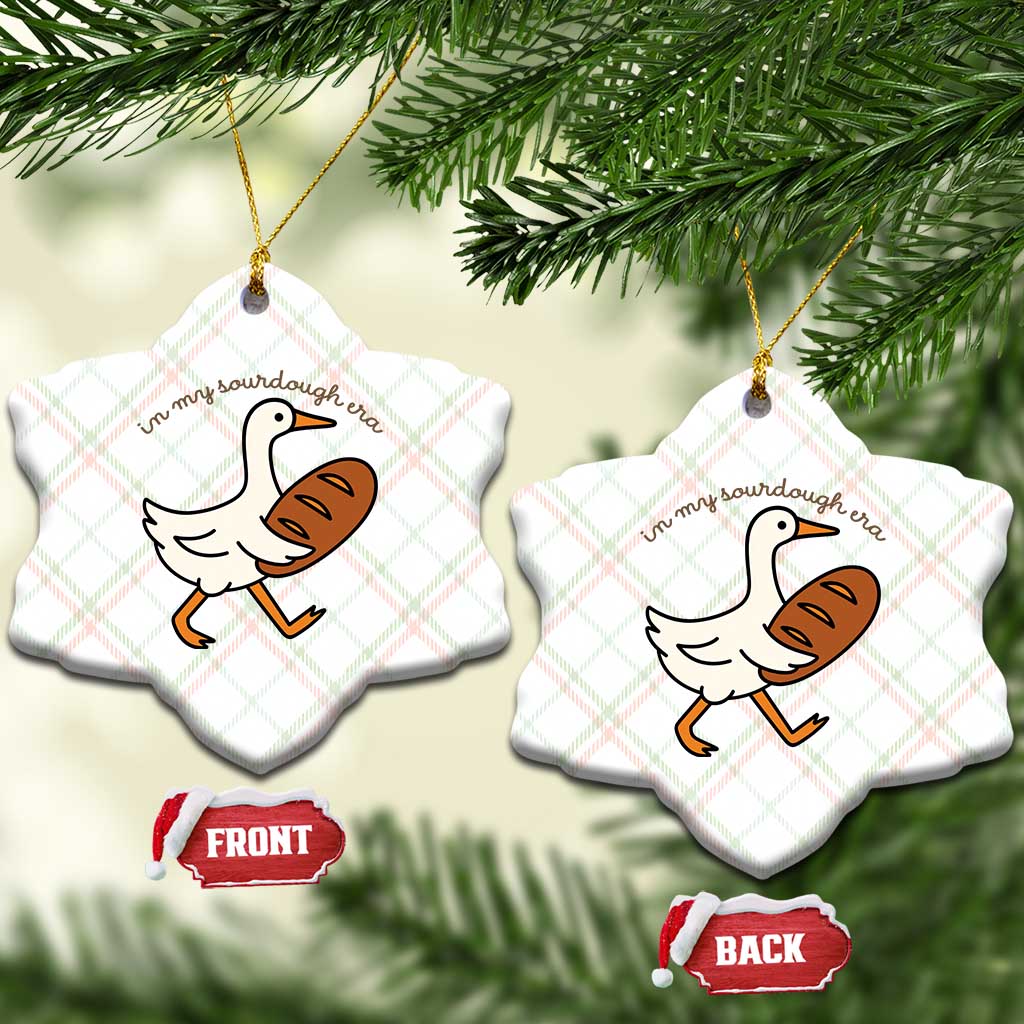 In My Sourdough Era Ceramic Ornament Funny Silly Goose Sourdough TS14 Print Your Wear