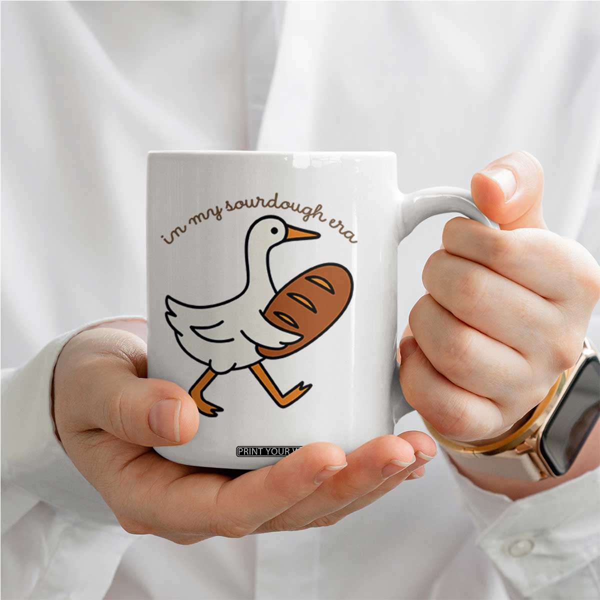 In My Sourdough Era Coffee Mug Funny Silly Goose Sourdough TS14 Print Your Wear