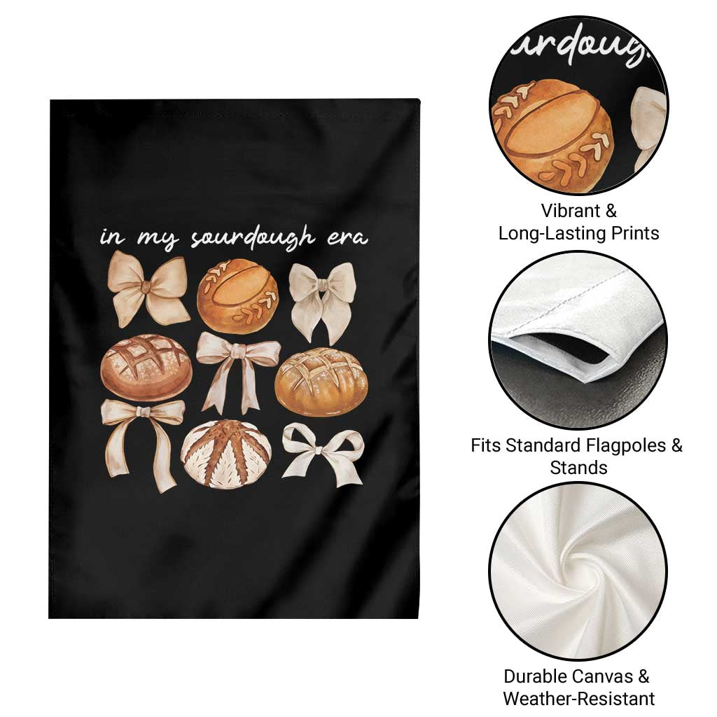 In My Sourdough Era Garden Flag Coquette Bows Baking Bread Lover TS14 Print Your Wear