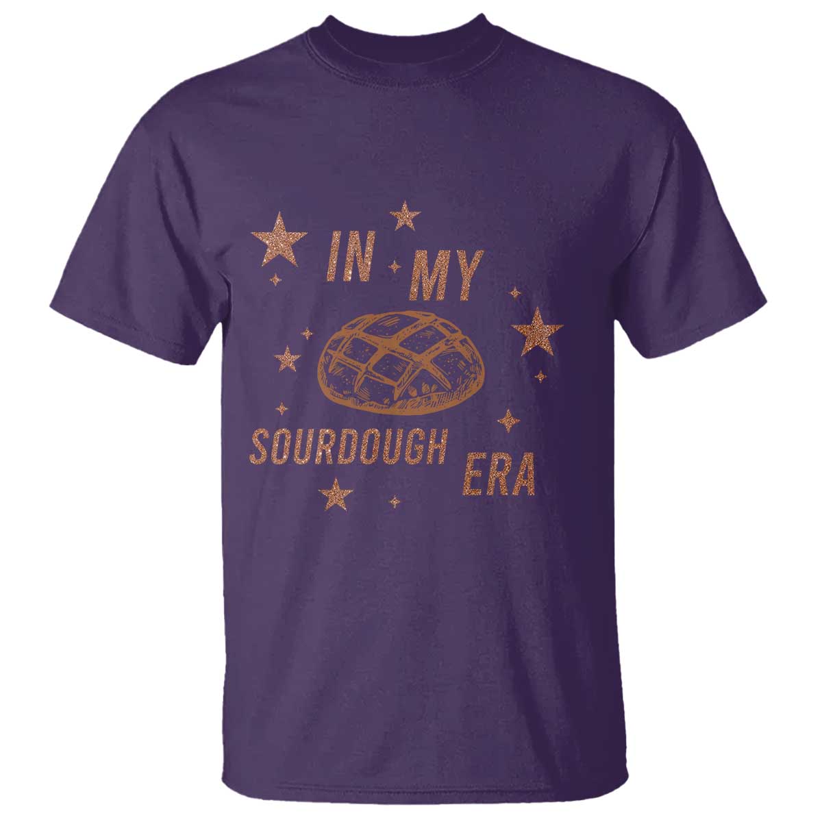In My Sourdough Era T Shirt Funny Baking Bread Lover TS14 Purple Print Your Wear
