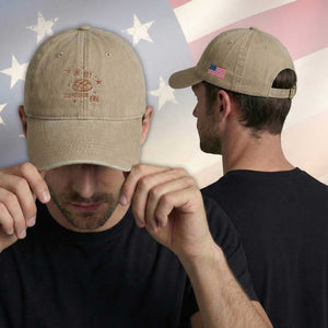 In My Sourdough Era Washed Cotton Baseball Cap Funny Baking Bread Lover TS14 Print Your Wear