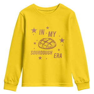 In My Sourdough Era Youth Sweatshirt Funny Baking Bread Lover TS14 Daisy Print Your Wear