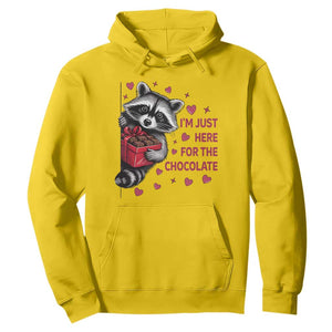 Valentine Racoon Trash Panda Hoodie I'm Just Here For The Chocolate TS14 Daisy Print Your Wear