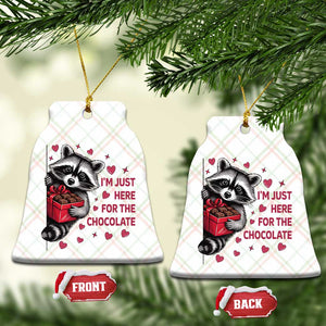 Valentine Racoon Trash Panda Ceramic Ornament I'm Just Here For The Chocolate TS14 Print Your Wear