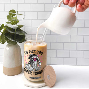 Valentine Racoon Trash Panda Glass Can I Would Pick You Over Trash TS14 Print Your Wear
