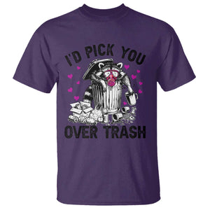 Valentine Racoon Trash Panda T Shirt I Would Pick You Over Trash TS14 Purple Print Your Wear
