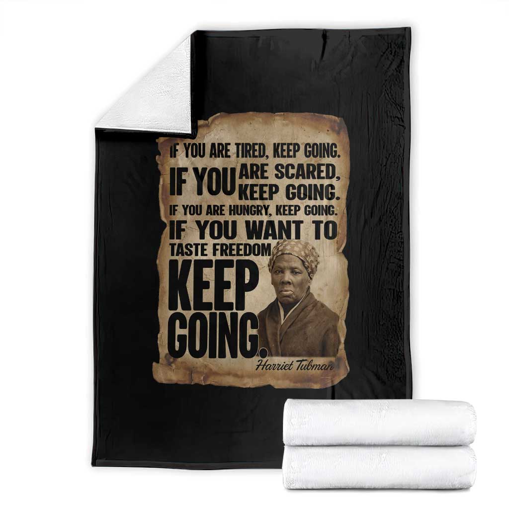 Harriet Tubman Quote Throw Blanket Black History African American TS14 Black Print Your Wear