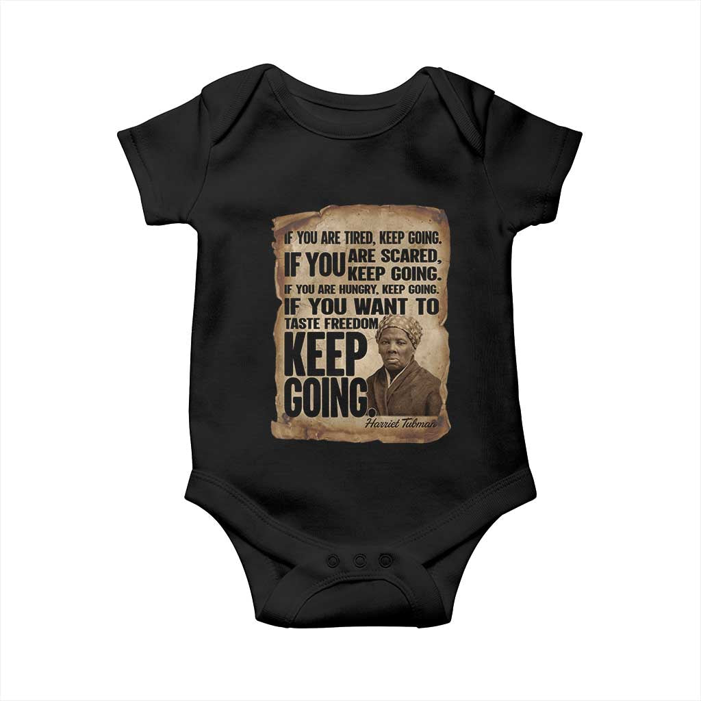 Harriet Tubman Quote Baby Onesie Black History African American TS14 Black Print Your Wear