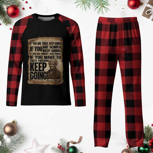 Harriet Tubman Quote Plaid Pajama Set Black History African American TS14 Buffalo Plaid Print Your Wear